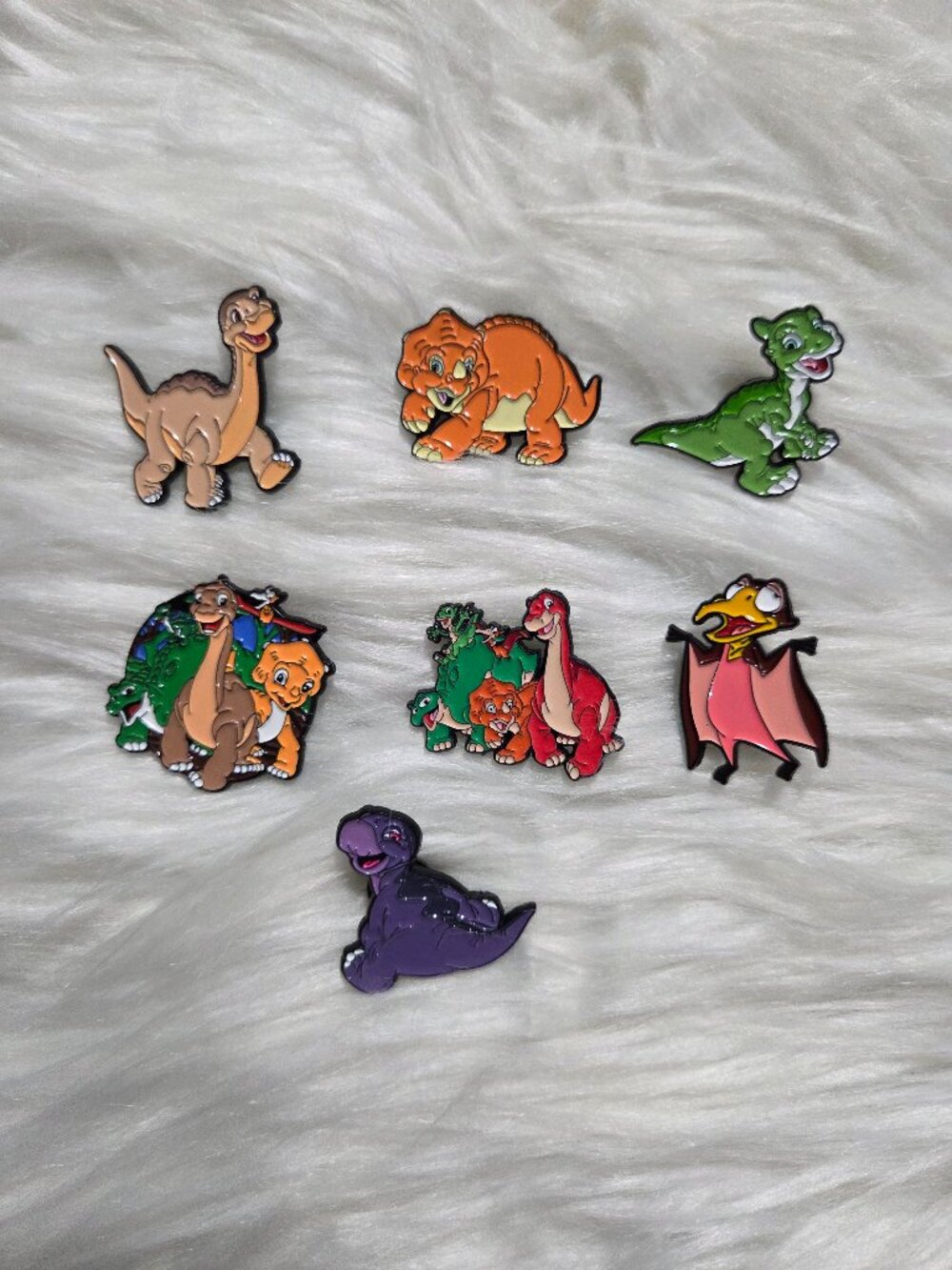 Land Before Time Dinosaur Pin Set